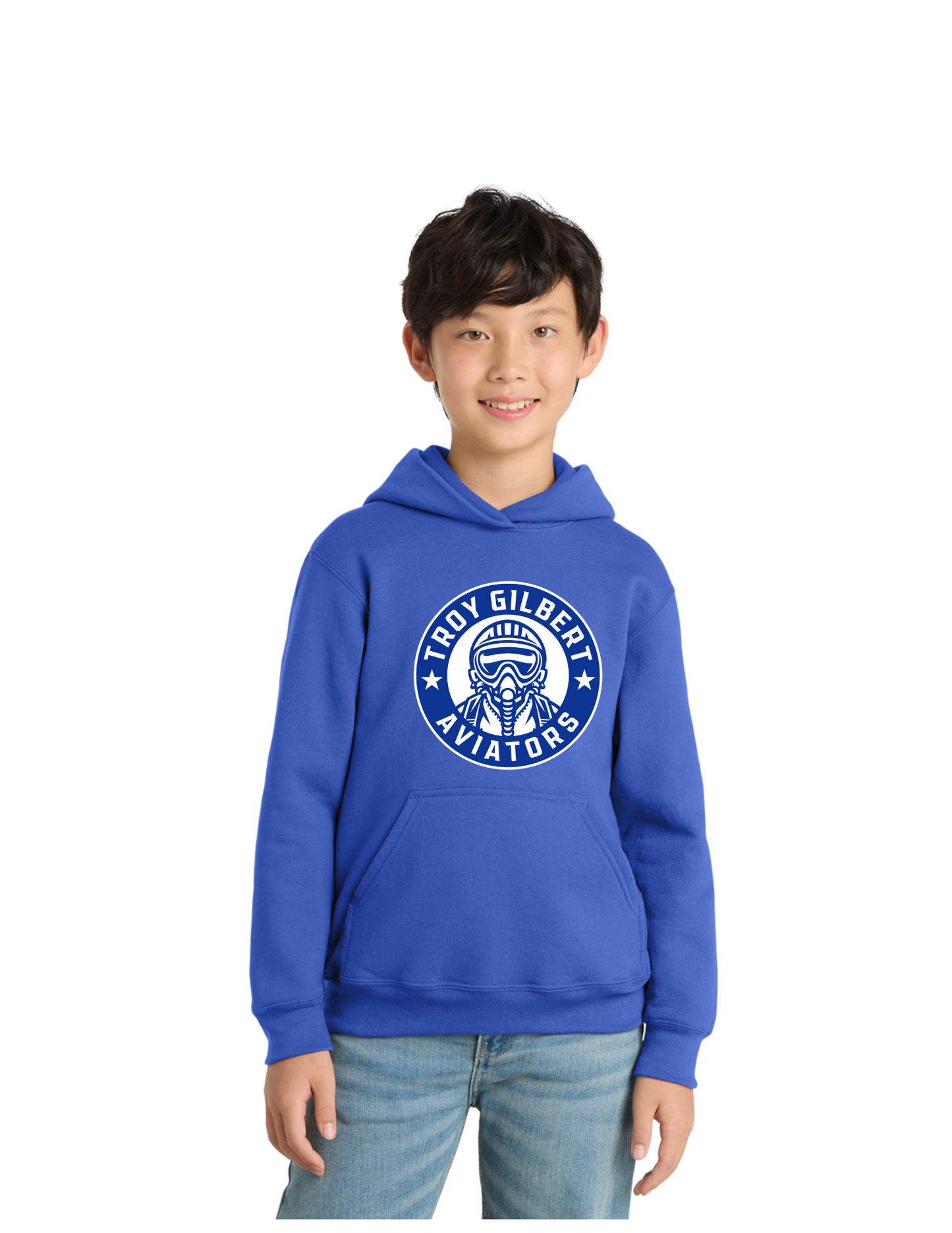 Aviator Fleece Pullover Hooded Sweatshirt - Youth
