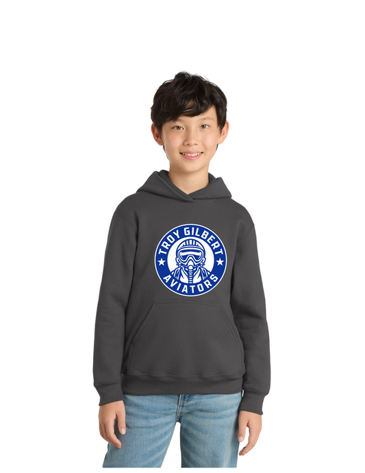 Aviator Fleece Pullover Hooded Sweatshirt - Youth