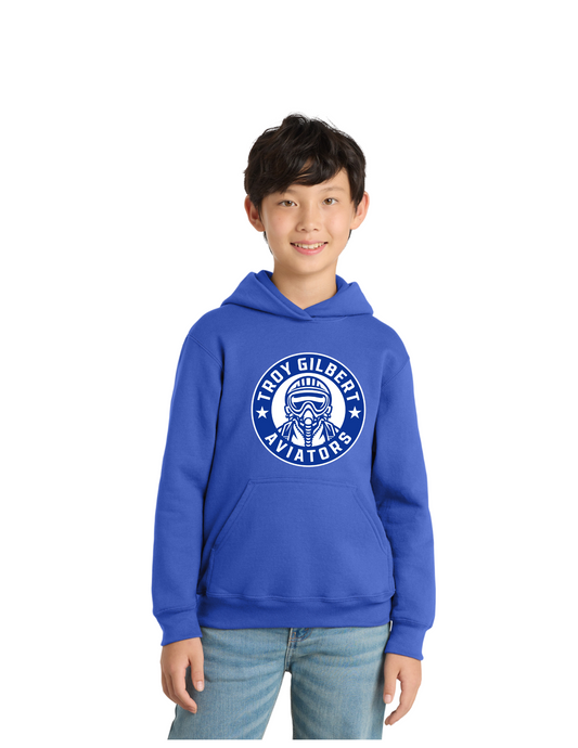 Aviator Fleece Pullover Hooded Sweatshirt - Youth